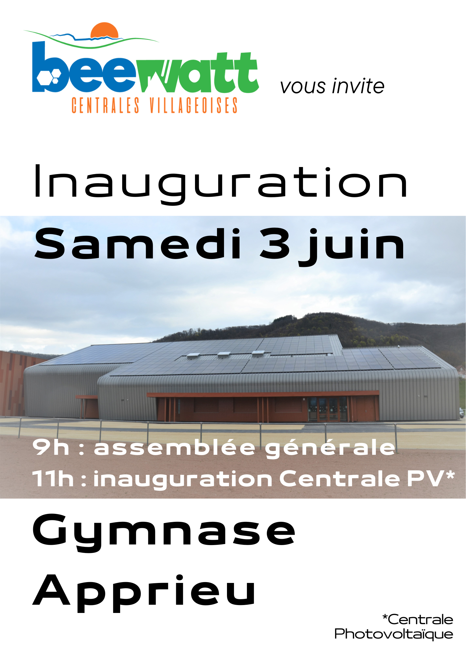 Affiche Inauguration