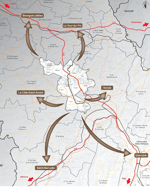 Carte CCBE territoires contigus